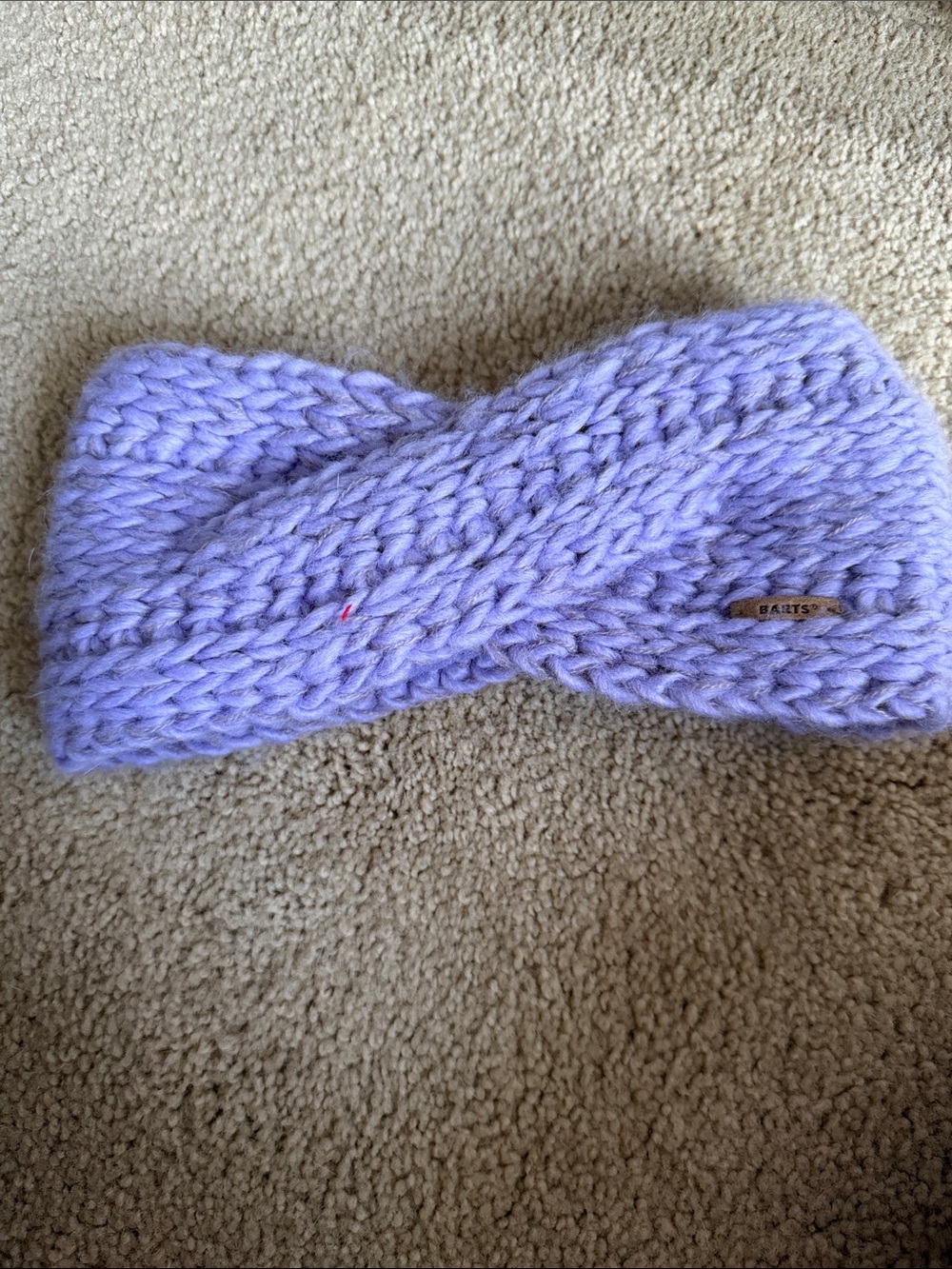 Barts Lavender Knit Twist Headband